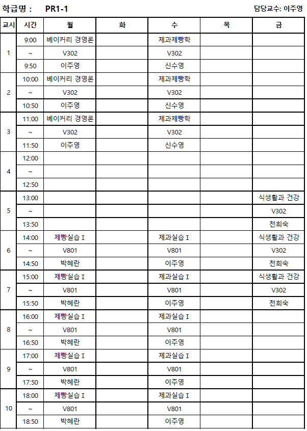 강의시간표 정보가 존재하지 않습니다