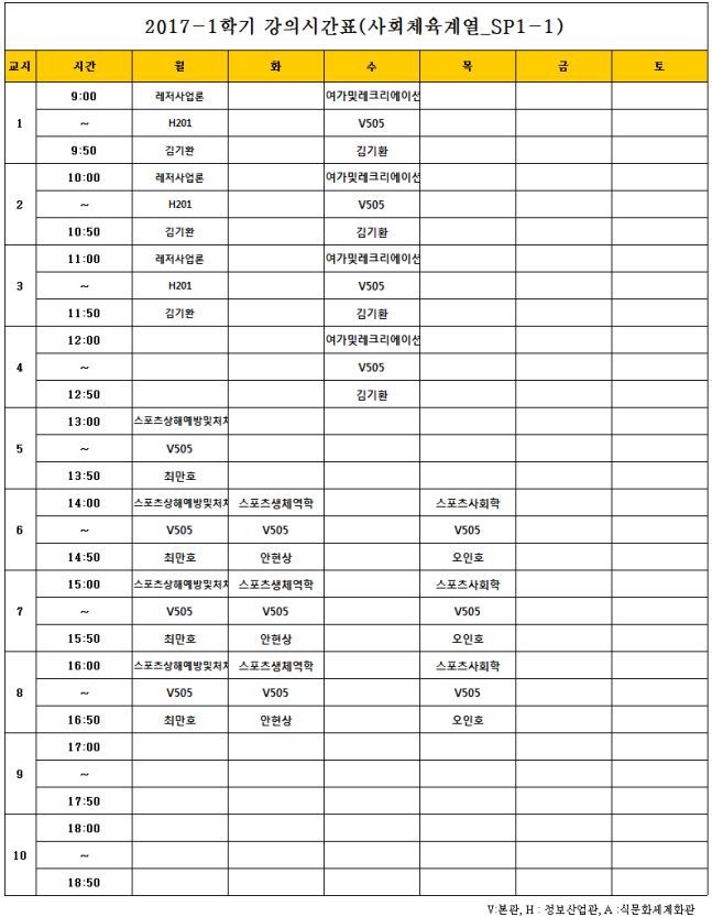 강의시간표 정보가 존재하지 않습니다