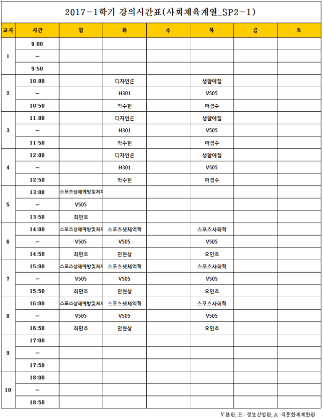 강의시간표 정보가 존재하지 않습니다